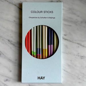 HAY Colour Chopsticks - Set of 6 Pair.  New in Box!